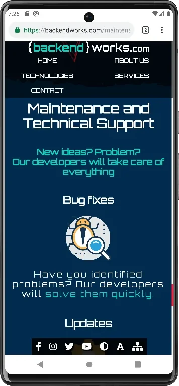 Strona wizytówka promująca specjalistów IT na rynku Amerykańskim