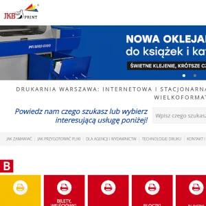 Strona główna JKB przygotowana w HTML i CSS