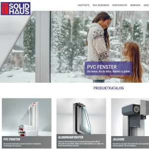 SolidHaus - strona główna firmy budowlanej oparta o system Wordpress