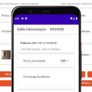 Widok szczegółów zlecenia w aplikacji mobilnej opartej o Ionic