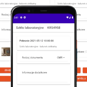 Widok szczegółów zlecenia w aplikacji mobilnej opartej o Ionic