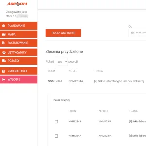 RWD - menu i widok główny aplikacji napisanej w UIKit