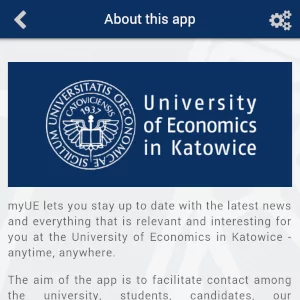 Informacje na temat aplikacji dla Uniwersytetu Ekonomicznego w Katowicach