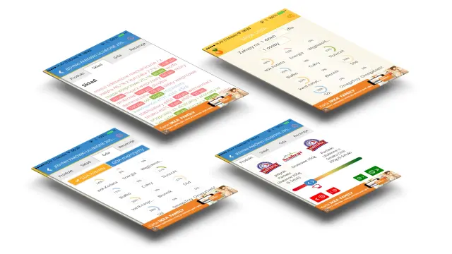 Zrzuty ekranu z aplikacji mobilnej stworzonej na platformie Cordova Screeny z aplikacji mobilnej Cordova
