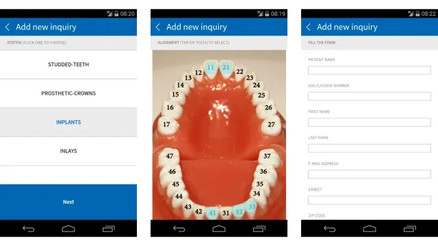 Tworzenie zamówienia w aplikacji OrthoDental na Androidzie – prosty i szybki proces Proces tworzenie zamówienia w aplikacji mobilnej OrthoDental na systemie Android