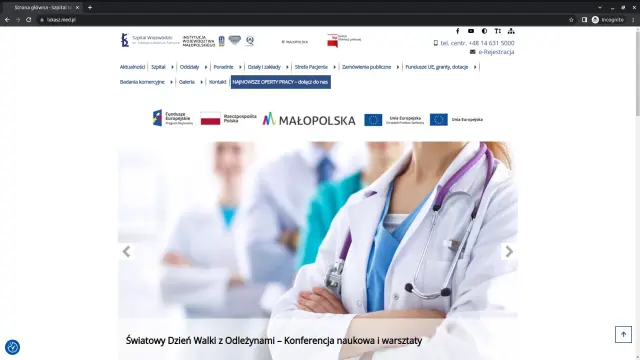 Strona główna z dynamicznym sliderem – nowoczesna prezentacja treści strona główna - slider